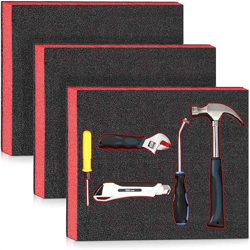Home Improvement Binford Tools - カットツールボックスオーガナイザーフォームインサート、頑丈な滑り止めツールボックスライナー、ツールスロット付きツールボックスオーガナイザーボックス、作業場、ガレージ用