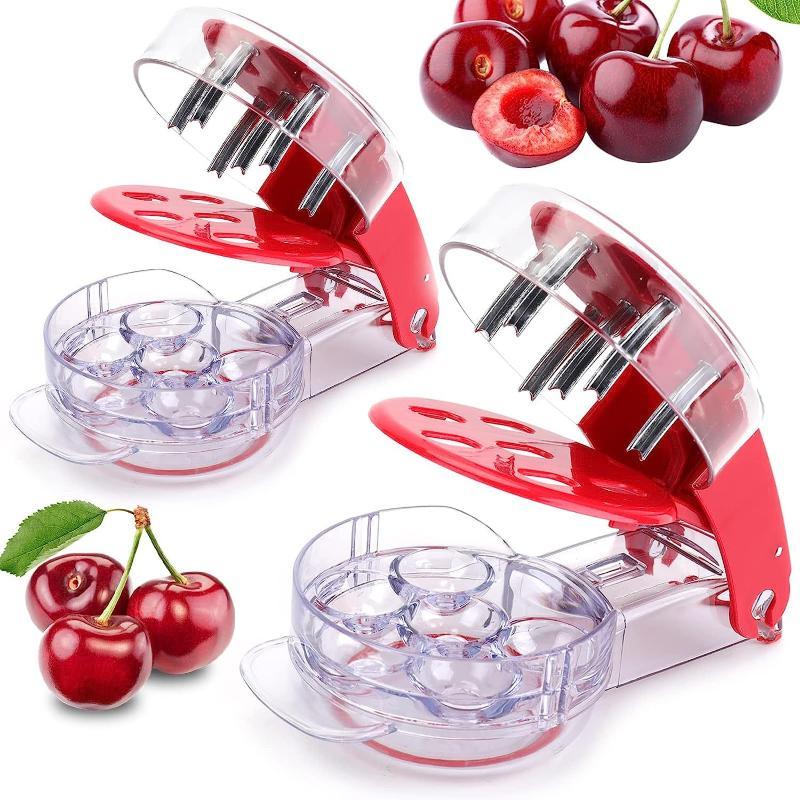 Home Improvement Supplies - チェリーピッターツール 6スロット式 速い種抜き 家庭用ベーキング ジャム作り用 食品グレード素材