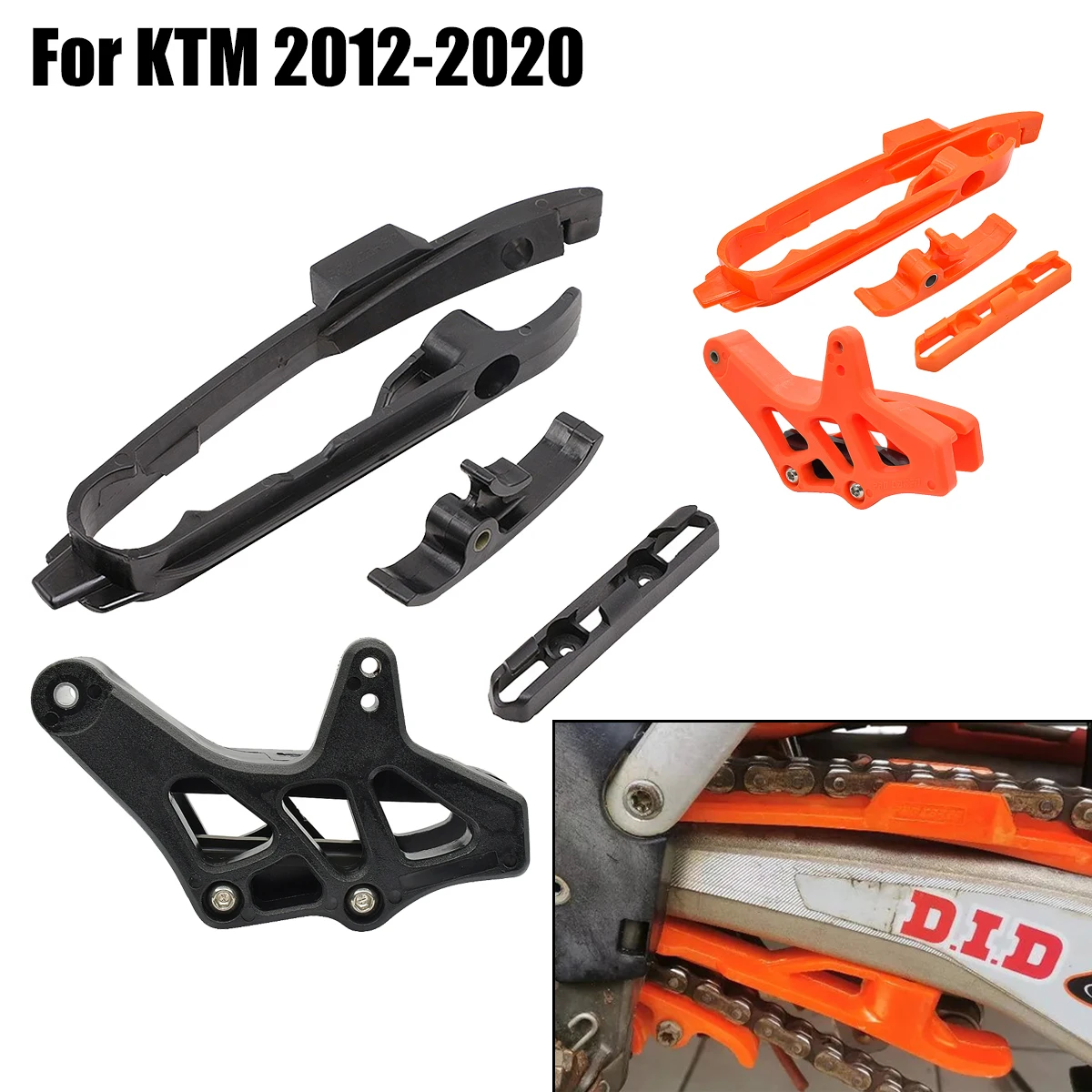 Hose Clamp Assorted - スイングアームチェーンスライダーキット チェーンガードガイド ブレーキホースクランプ KTM SX SXF
