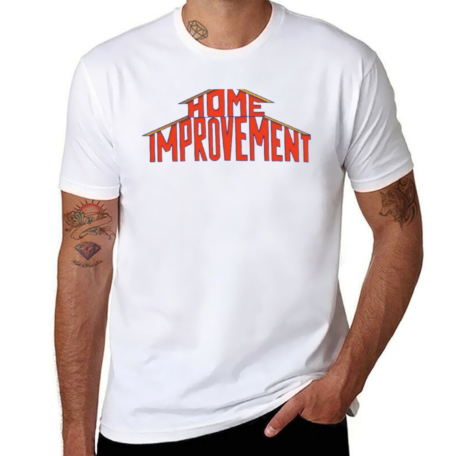 Home Improvement Logo - ホームセンターロゴ 90 年代 Tシャツ tシャツマンデザイナー面白い t