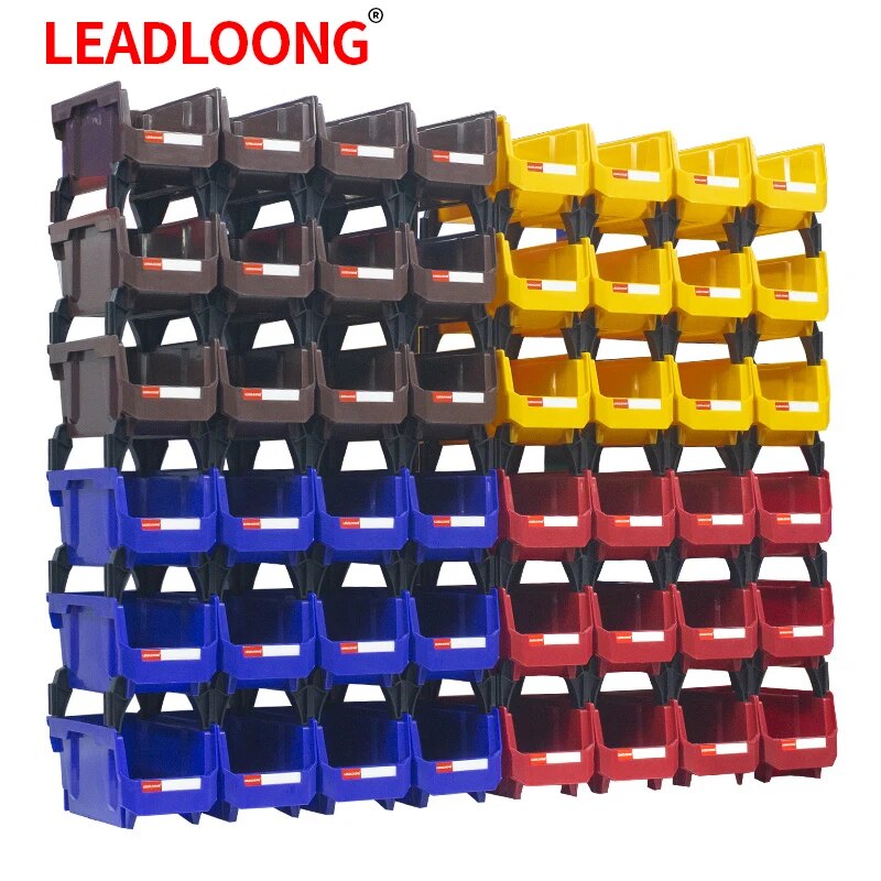 Home Improvement Binford Tools - Leadloong v3ガレージ収納ボックス、ワークショップ製品、棚オーガナイザー、スクリューパーツビン、ハードウェア収納ケース、11x5 