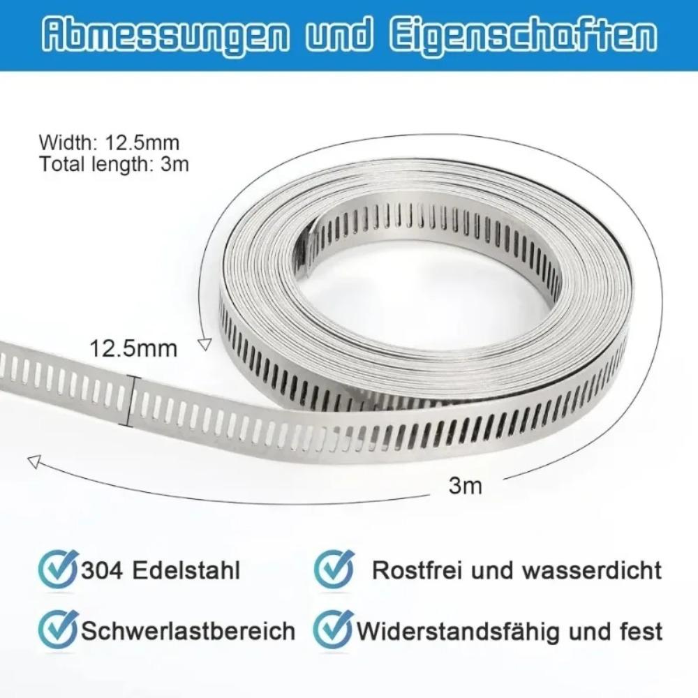 新しい 3/5M 304 クランプステンレス鋼ホースクランプ - Hose Clamp Assorted のレビューと価格