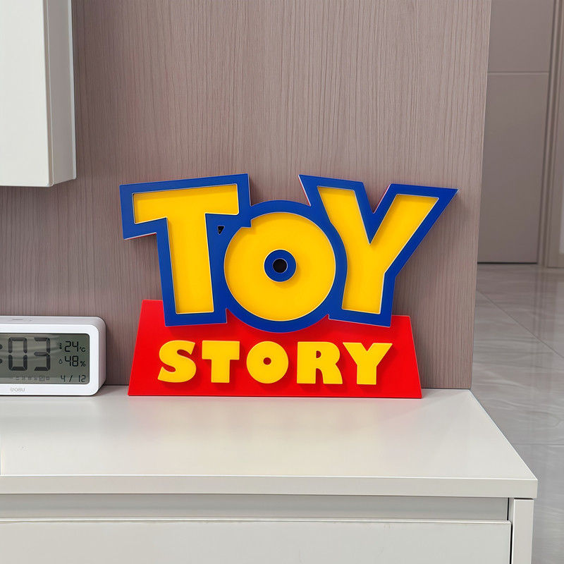 トイストーリー 3Dロゴ看板漫画キャラクターナイトライトルー - Home Improvement Tv Show のレビューと価格