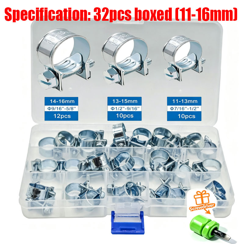 32/60/135個入り 7-18mm ミニクランプ 燃料噴 - Hose Clamp Assorted のレビューと価格