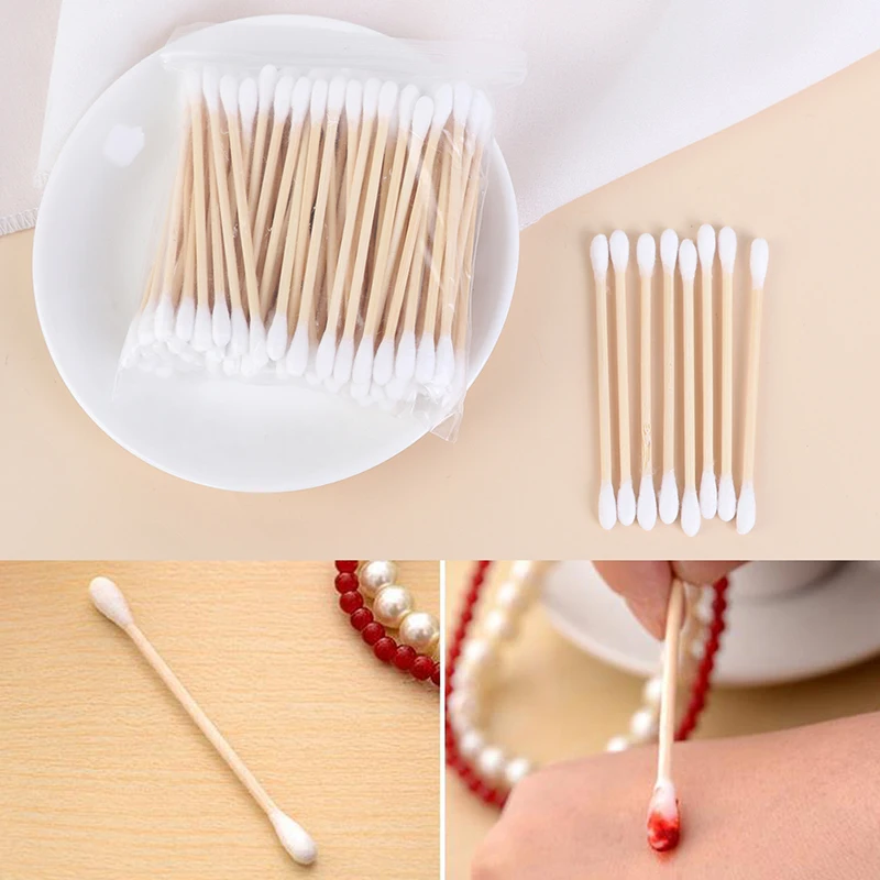 使い捨て綿棒ダブルヘッド,医療,木の棒,鼻と口のクリーニング - Wood Filler Stick のレビューと価格