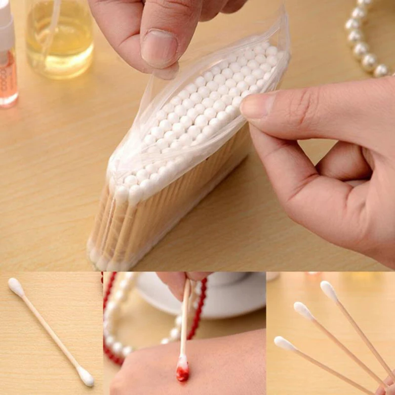 使い捨て綿棒ダブルヘッド,医療,木の棒,鼻と口のクリーニング - Wood Filler Stick のレビューと価格