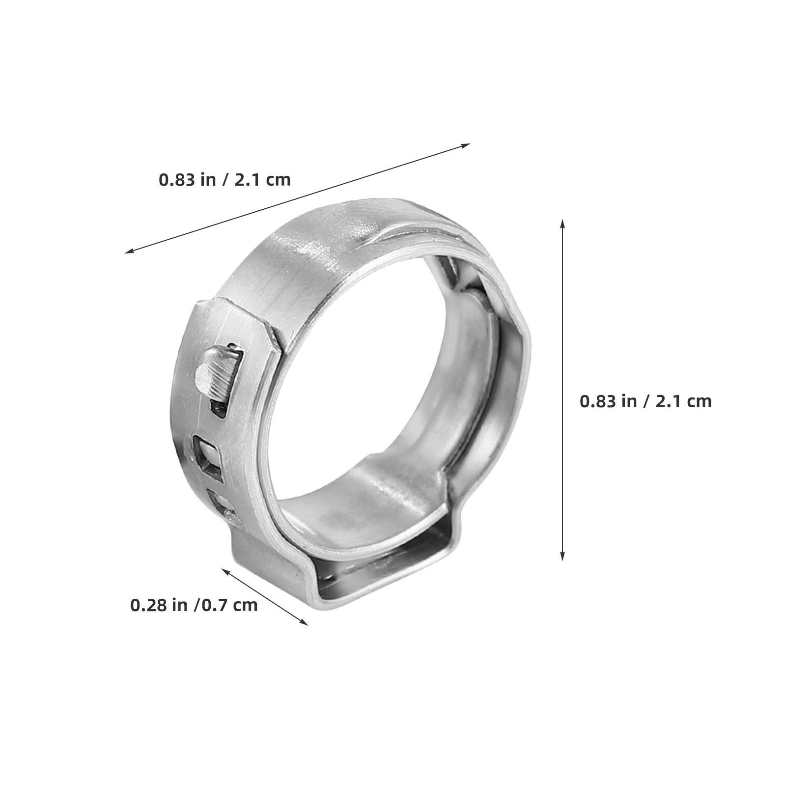 50個入り ステンレス製 シングルイヤークランプ詰め合わせ  - Hose Clamp Assorted のレビューと価格