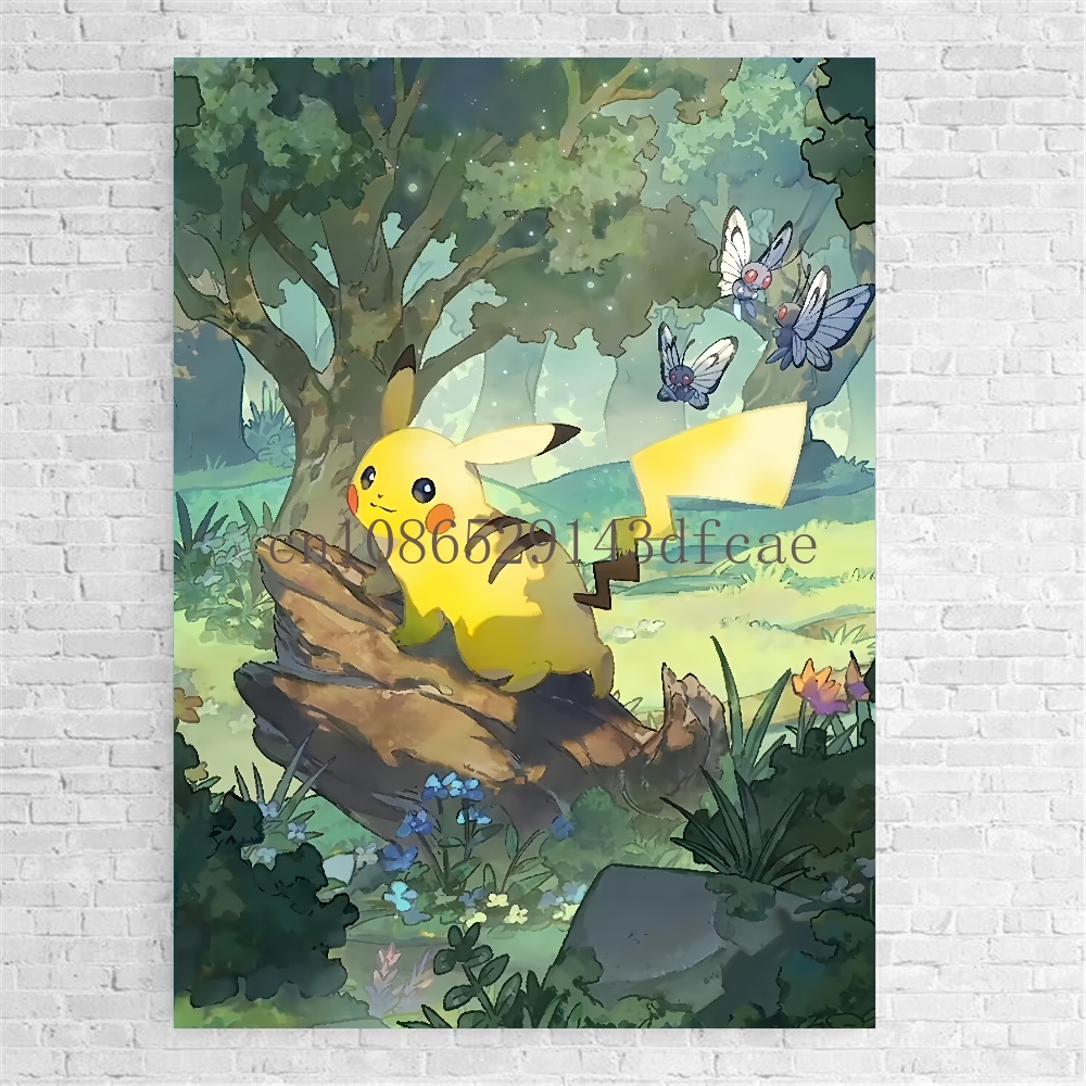 ポケモン漫画キャンバス絵画,ポスター,壁画画像,壁アート,家 - Home Improvement Tv Show のレビューと価格