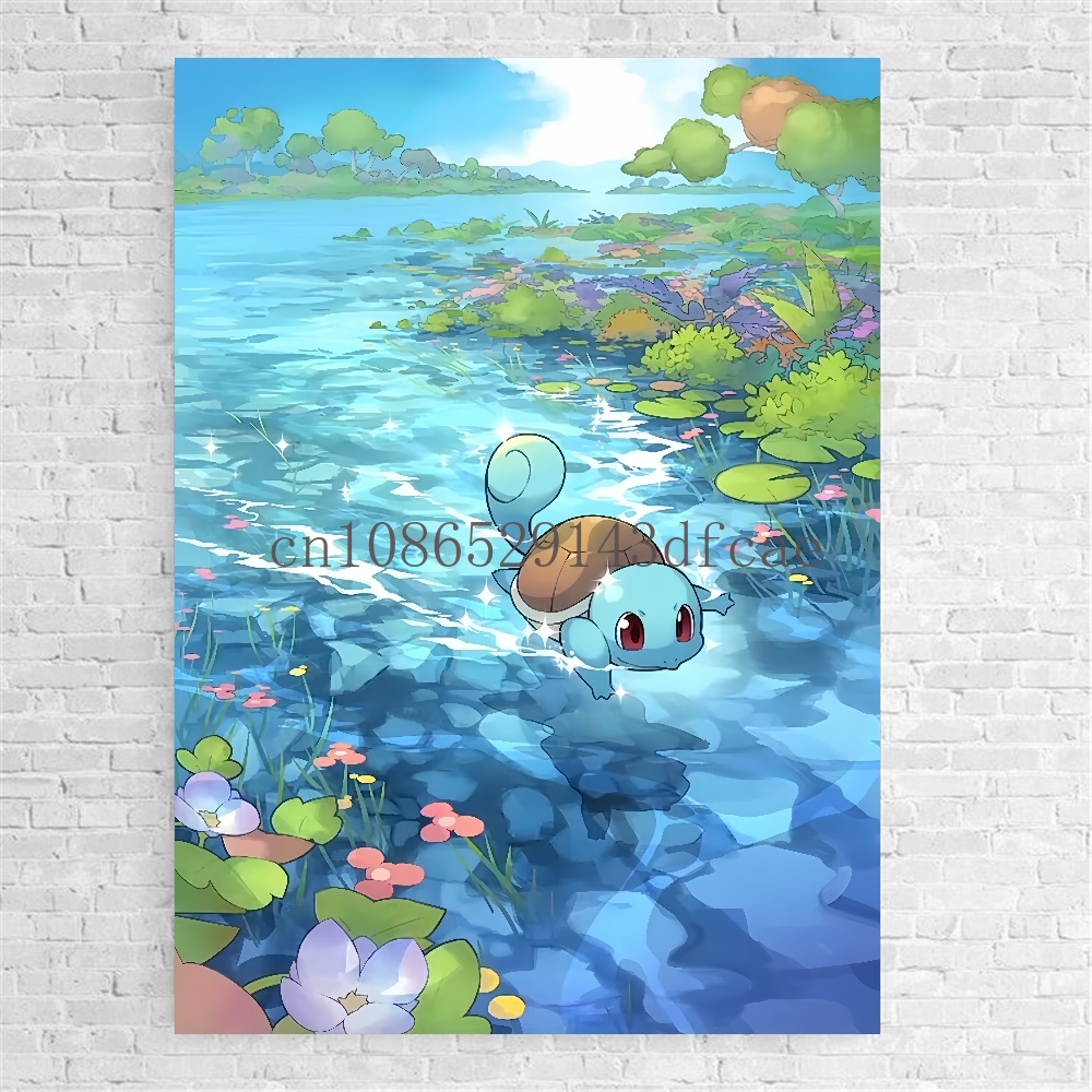 ポケモン漫画キャンバス絵画,ポスター,壁画画像,壁アート,家 - Home Improvement Tv Show のレビューと価格
