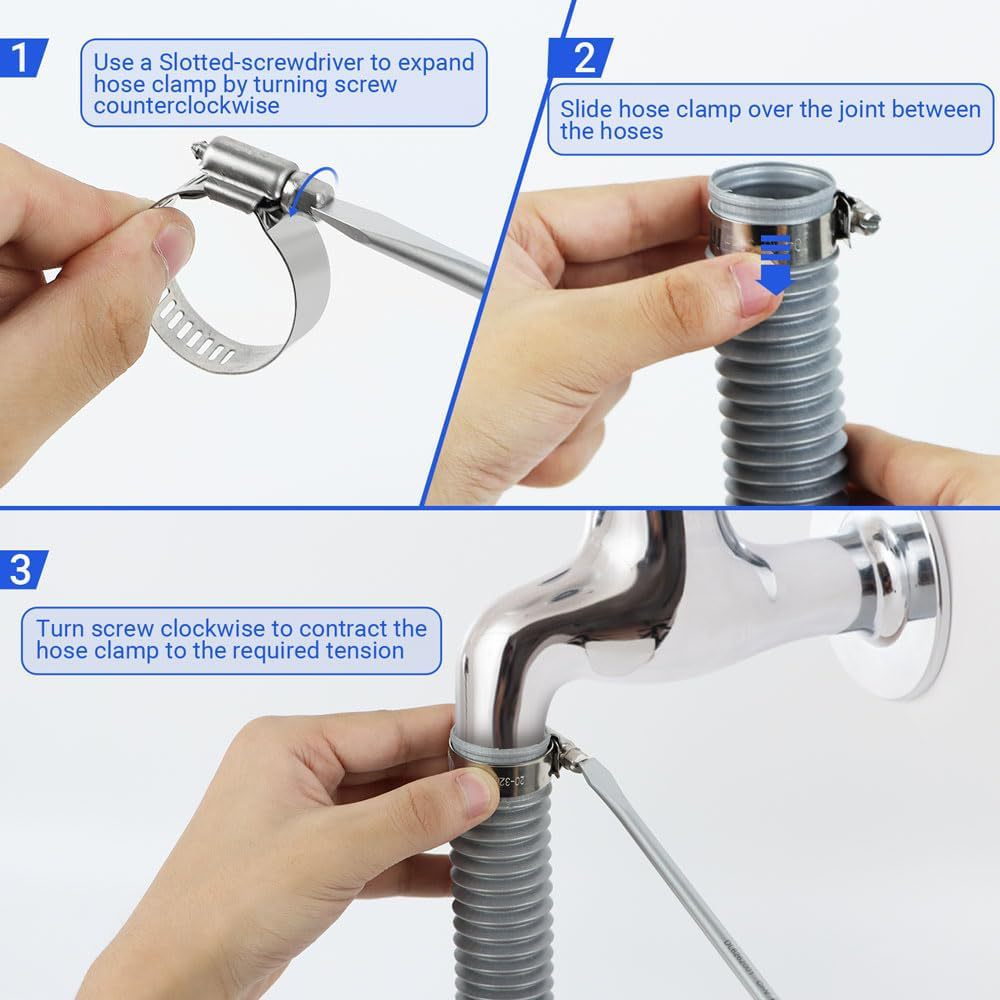 82個入りホースクランプ詰め合わせセット ステンレス鋼製ウォ - Hose Clamp Assorted のレビューと価格