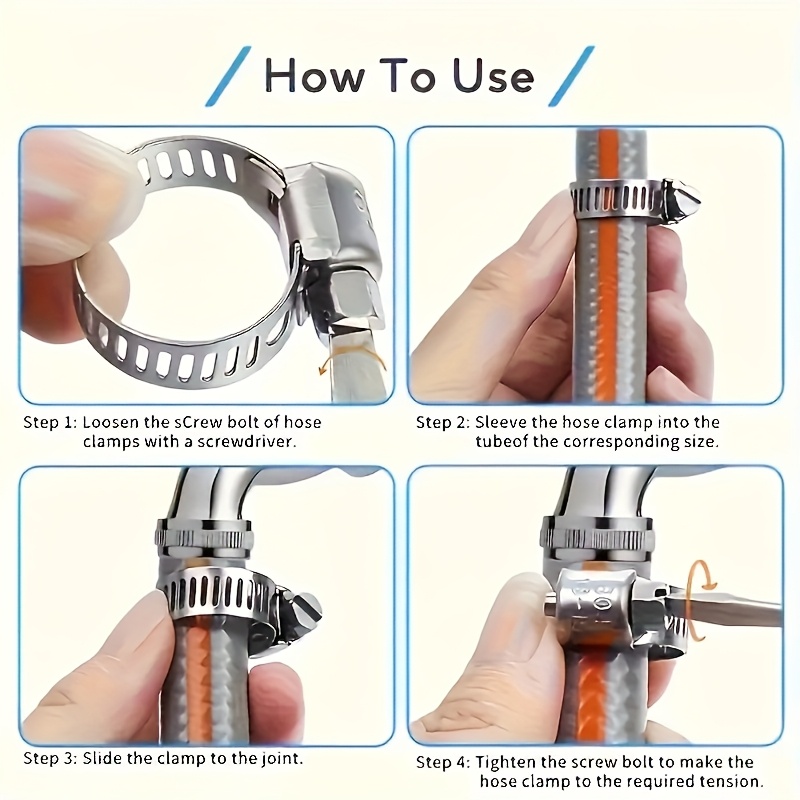 40/50個ステンレス鋼ホースクランプ詰め合わせ、6-29m - Hose Clamp Assorted のレビューと価格