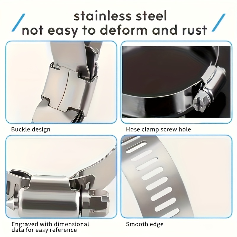 40/50個ステンレス鋼ホースクランプ詰め合わせ、6-29m - Hose Clamp Assorted のレビューと価格