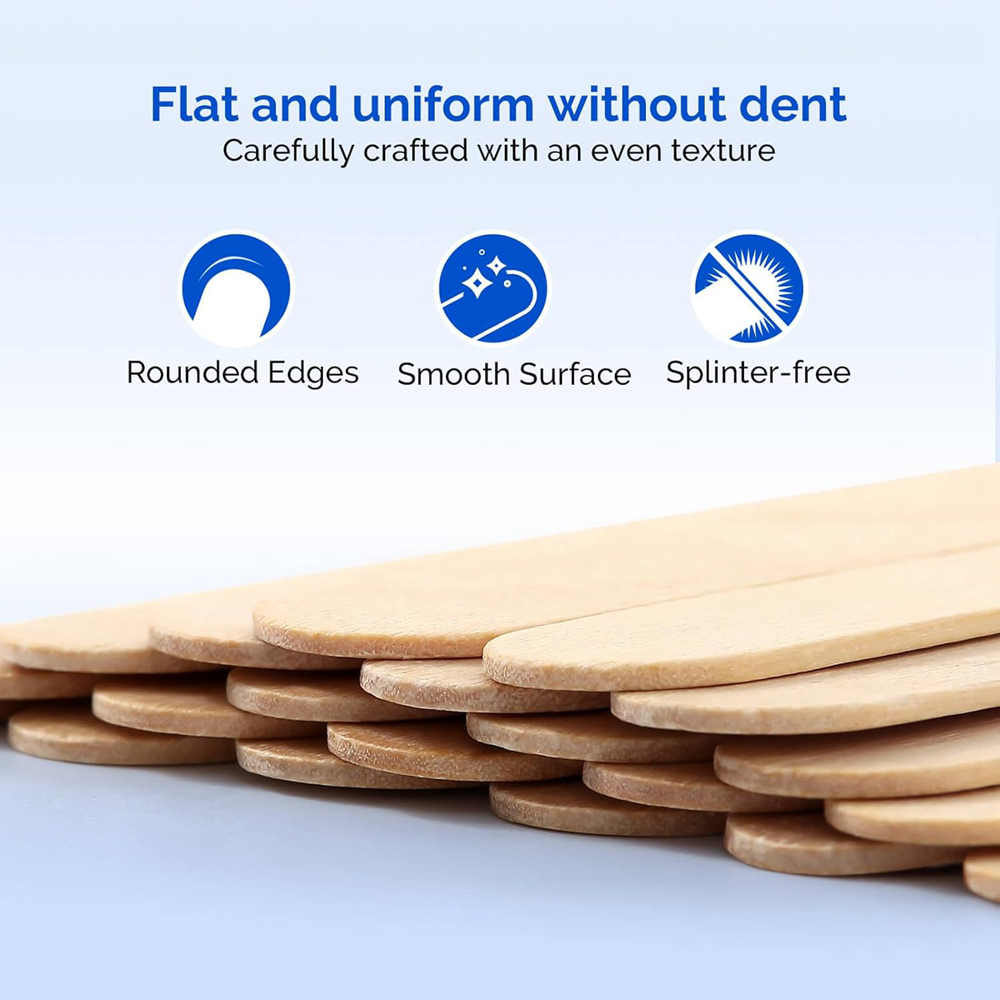 300/200/100/50/30/10 個木製舌圧子ワック - Wood Filler Stick のレビューと価格