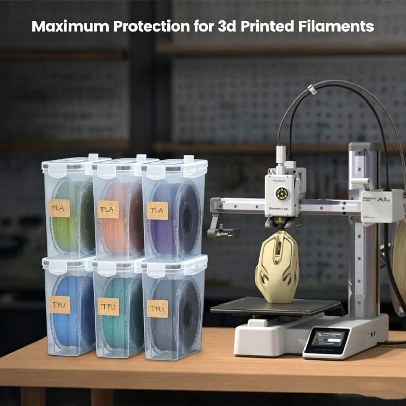 3Dプリントフィラメント乾燥キャビネット、防湿気密透明防塵収 - Home Improvement Binford Tools のレビューと価格